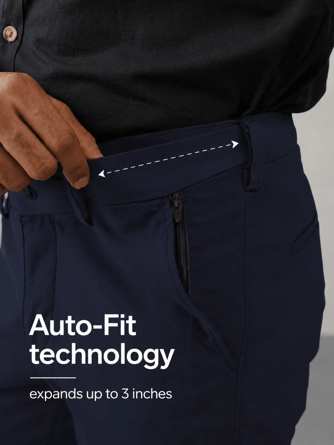 The Slim Fit Travel Chino - Navy - Image 8