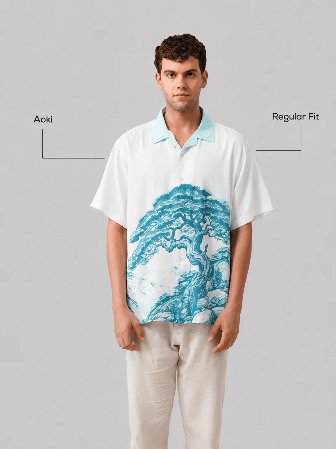 Aoki - Regular Fit, Half Sleeve Shirt - Image 4