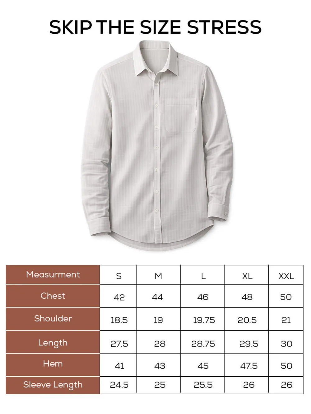 White Striped Cotton Shirt β Regular Fit, Full Sleeves - Image 5